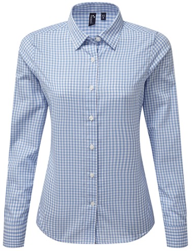 PRE-PR352-Womens Maxton Check Long Sleeve Shirt